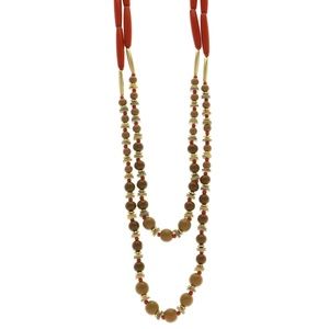 Catherine's Layered Necklace Colorful & Gold NWOT